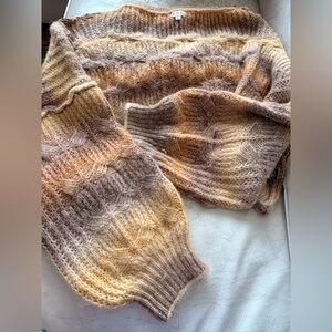 POL Cozy Gradient Knit Sweater